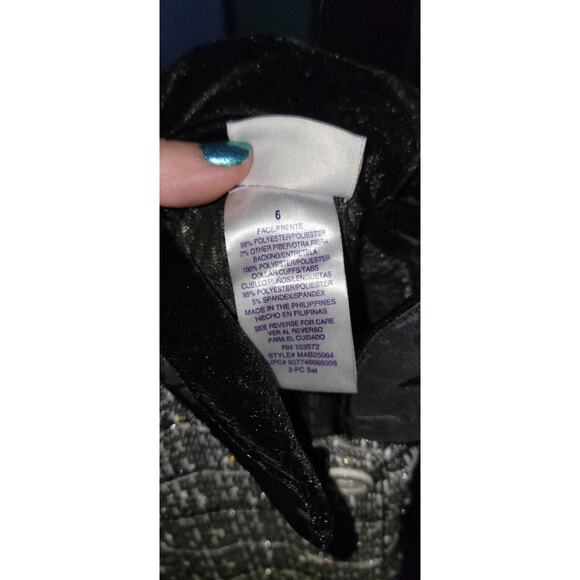 Blueberi Boulevard Black And White Tweed Button Front Pleated Jacket Size 6 - Picture 10 of 10